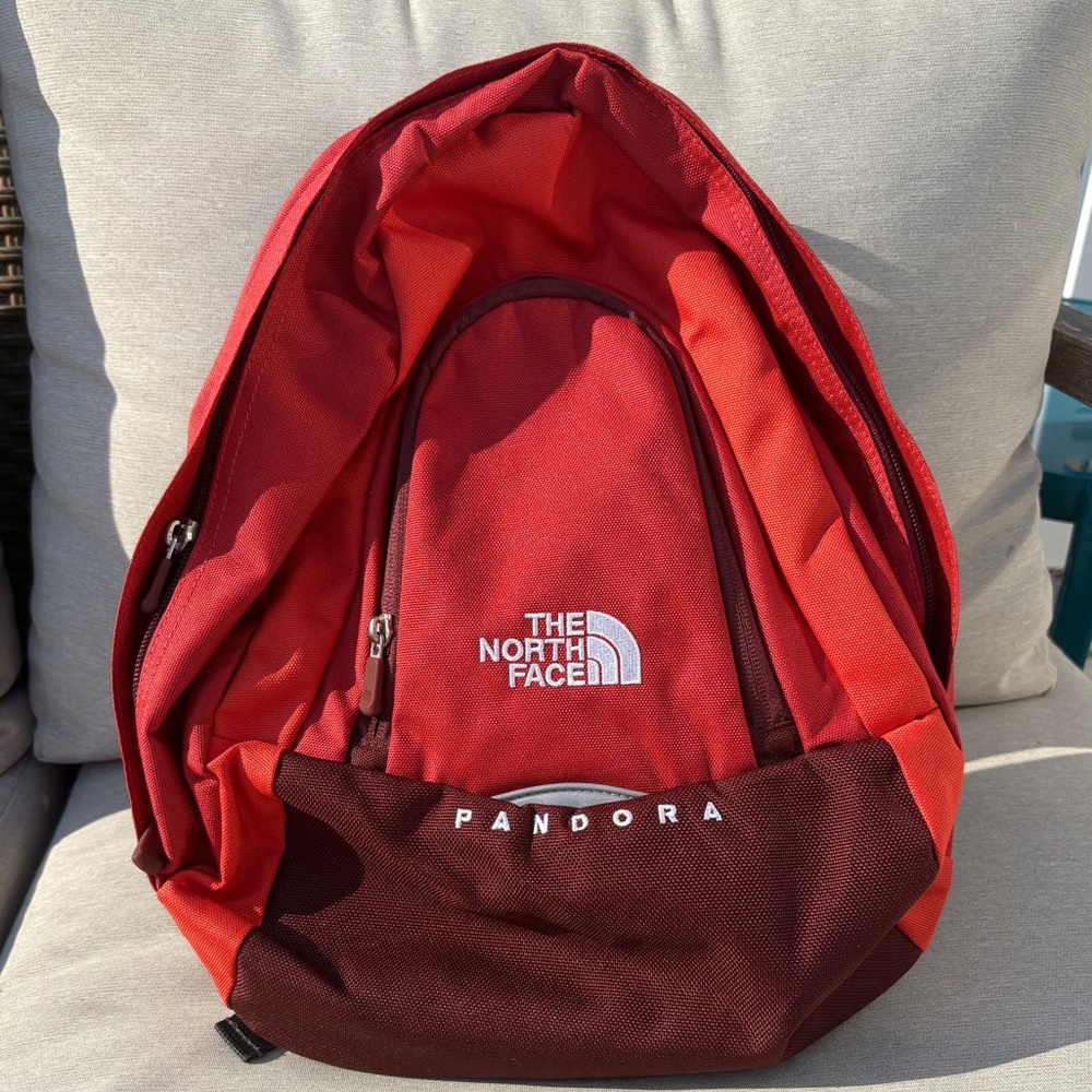 The North Face Orange / Red Backpack Classic Design